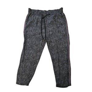 Anthropologie Emiewa Cropped Pants Drawstring Waist Casual Black M‎